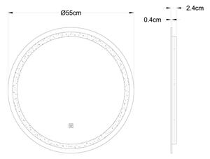 Globo 84033 - LED Stm. zrcadlo s podsvícením RIVAS LED/10W/230V 4000K pr. 55 cm
