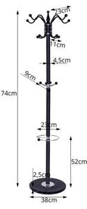Stojanový věšák 174 cm SPRINGOS Baron HA2032 černý