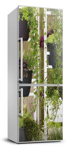 Nálepka fototapeta na ledničku Květinová zahrada FridgeStick-70x190-f-122362015