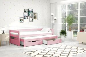 Dětská postel TAIGA - 90x200, růžová