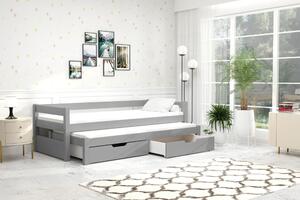 Dětská postel TAIGA - 90x200, šedá