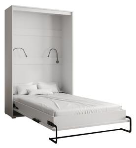 Praktická výklopná postel HAZEL 120 - matná bílá / matná černá