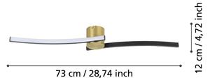 Eglo 901216 - LED Stropní svítidlo AIETA LED/12W/230V 4000K černá