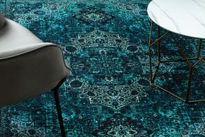 Makro Abra Kusový koberec ANTIKA ANCRET Vhodný k praní klasický moderní modrý Rozměr: 120x170 cm