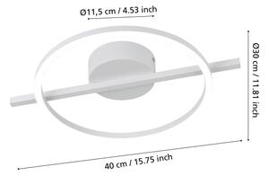 Eglo 901114 - LED Stmívatelné stropní svítidlo AMANDOLO LED/17W/230V bílá + DO