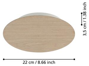 Eglo 901739 - LED Nástěnné svítidlo ALAMILO LED/9,2W/230V 3000K béžová