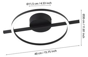 Eglo 901113 - LED Stmívatelné stropní svítidlo AMANDOLO LED/17W/230V černá + DO