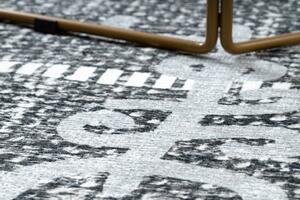 Makro Abra Kusový koberec ANTIKA 118 Vhodný k praní moderní šedý Rozměr: 80x150 cm