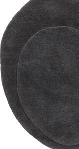 Oválný koberec Sten, tmavě šedý, 50x75