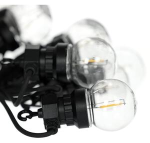 Retlux- LED Venkovní dekorační řetěz GIRLANDA G45 10xE27/230V 8m IP44 teplá bílá