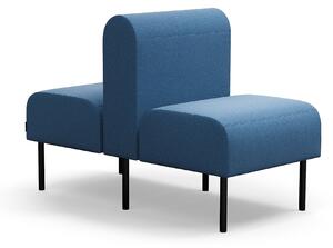 AJ Produkty Modulární sedačka VARIETY, oboustranná, 1místná, potahová látka Pod CS, modrá