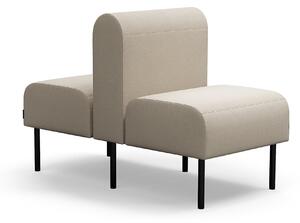 AJ Produkty Modulární sedačka VARIETY, oboustranná, 1místná, potahová látka Pod CS, písková