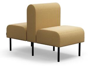 AJ Produkty Modulární sedačka VARIETY, oboustranná, 1místná, potahová látka Pod CS, žlutá