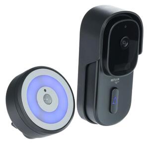 Retlux - Videozvonek se senzorem pohybu 5MPx 1440p 5200 mAh Wi-Fi IP65 antracit