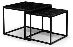 Luxusní sestava konferenčních stolků SANIJA - černá