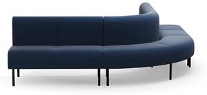 AJ Produkty Rohová sedačka VARIETY, 90°, vnější, potahová látka Pod CS, námořnická modrá