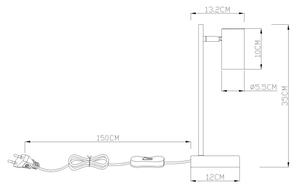Globo 57911TP - Stolní lampa ROBBY 1xGU10/5W/230V oranžová