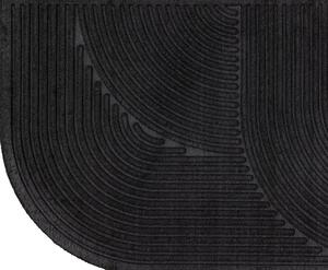 Obdélníkový koberec Valentino, černý, 60x90