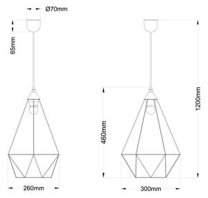 Globo 15745H1 - Lustr na lanku ZACHARY 1xE27/60W/230V pr. 30 cm