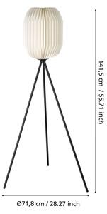 Eglo 44104 - Stojací lampa BELGRAVE 1xE27/40W/230V