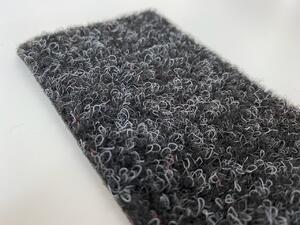AKCE: 130x160 cm Metrážový koberec Santana 50 černá s podkladem gel, zátěžový - Bez obšití cm
