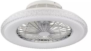 Globo Lighting Corusso stropní ventilátor se světlem 1x40 W bílá-chrom 03654