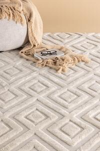 Obdélníkový koberec Pia, bílý, 230x160