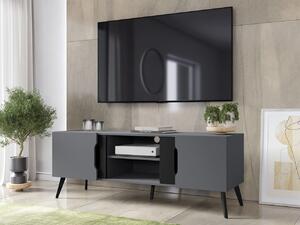 TV stolek LIEN - šedý / černý