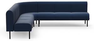 AJ Produkty Rohová sedačka VARIETY, 90°, vnitřní, potahová látka Pod CS, námořnická modrá