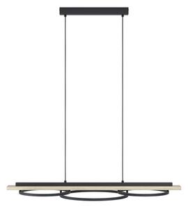 Eglo 901714-LED Stmívatelný lustr BOYAL 2xLED/12,5W/230V+LED/15,5W béžová/černá