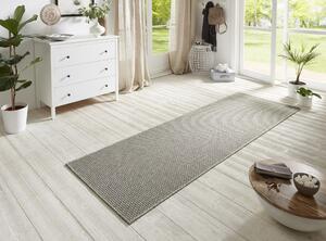 BT Carpet - Hanse Home koberce Běhoun Nature 104273 Light Grey – na ven i na doma - 80x250 cm