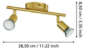 Eglo 33185 - LED Bodové svítidlo BUZZ-LED 2xGU10/2,8W/230V 3000K zlatá