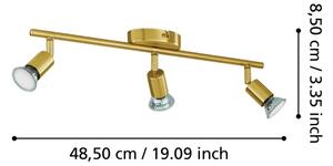 Eglo 33186 - LED Bodové svítidlo BUZZ-LED 3xGU10/2,8W/230V 3000K zlatá