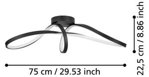 Eglo 901158-LED RGBW Stmívatelné stropní svítidlo CALAROSSA-Z LED/22W/230V černá