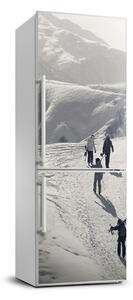 Nálepka tapeta na ledničku Lidé lyžaři FridgeStick-70x190-f-192496705