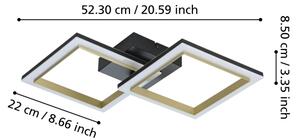 Eglo 901225-LED Stmívatelné stropní svítidlo CALLIERA LED/18,4W/230V černá/zlatá
