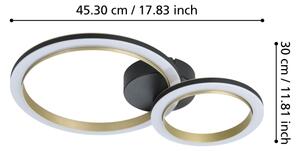 Eglo 901223 - LED Stmívatelné stropní svítidlo CALLIERA LED/12W/230V černá/zlatá