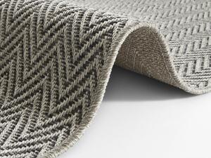 BT Carpet - Hanse Home koberce Běhoun Nature 104269 Grey/Anthracite – na ven i na doma - 80x500 cm