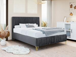 Čalouněná jednolůžková postel 120x200 HILARY - šedá