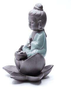 Stojánek na vonné kužely "Tekoucí dým" - Malý Buddha A1