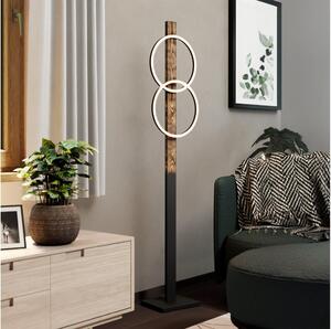 Eglo 900892 - LED Stojací lampa BOYAL 2xLED/12W/230V 3000K hnědá/černá