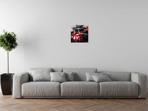 Obraz s hodinami Roses and spa Rozměry: 40 x 40 cm