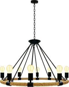 LED Lustr na řetězu ROPE ARTHUR 8xE27/6W/230V