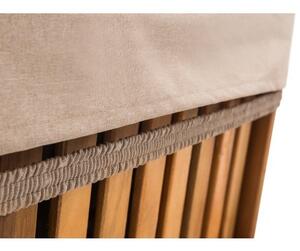 Polštář na lehátko HUGO béžový ekolen