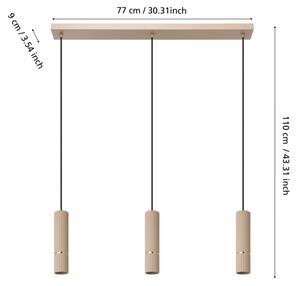 Eglo 901152 - LED Lustr na lanku CAMINIA 3xGU10/5W/230V 3000K béžová