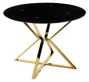 Jídelní stůl BOSCO Černá 105 cm 105 cm Bezpečnostní sklo