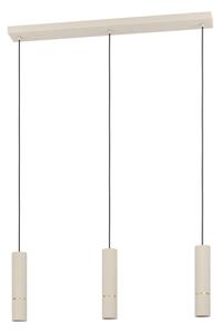 Eglo 901152 - LED Lustr na lanku CAMINIA 3xGU10/5W/230V 3000K béžová