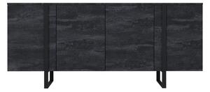 Komoda Verica 200 cm - charcoal / černé nožky