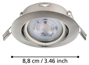 Eglo 901757 - SADA 3x LED Podhledové svítidlo FAVAZZINA 1xGU10/4W/230V chrom