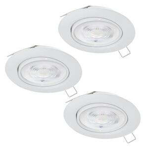 Eglo 901756 - SADA 3x LED Podhledové svítidlo FAVAZZINA 1xGU10/4W/230V bílá